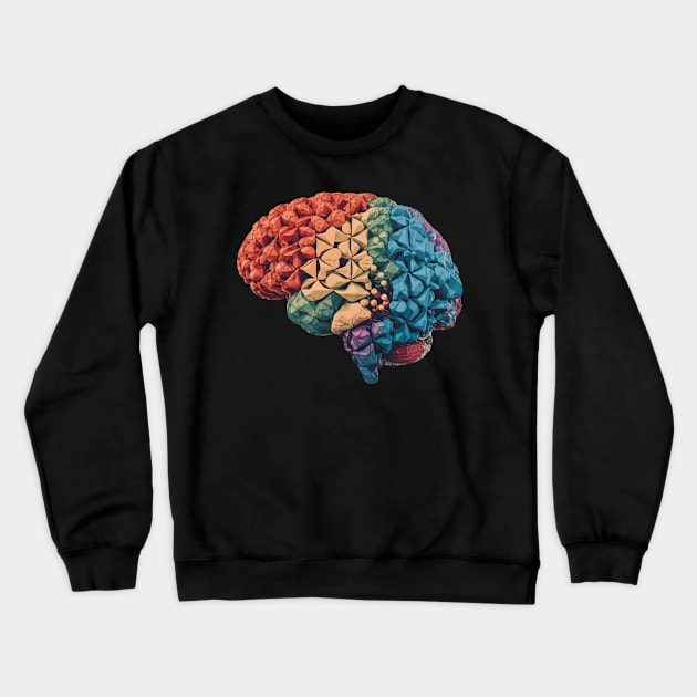 Neuroscience Brain Science Art Neurologist Crewneck Sweatshirt by TopTees